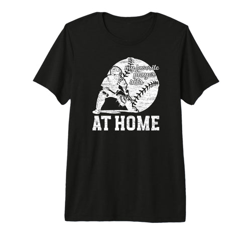 Mens Baseball Catcher Dad Proud Father T-Shirt - Novelty Apparel Men Women - T-Shirt, Sweatshirt, Hoodie
