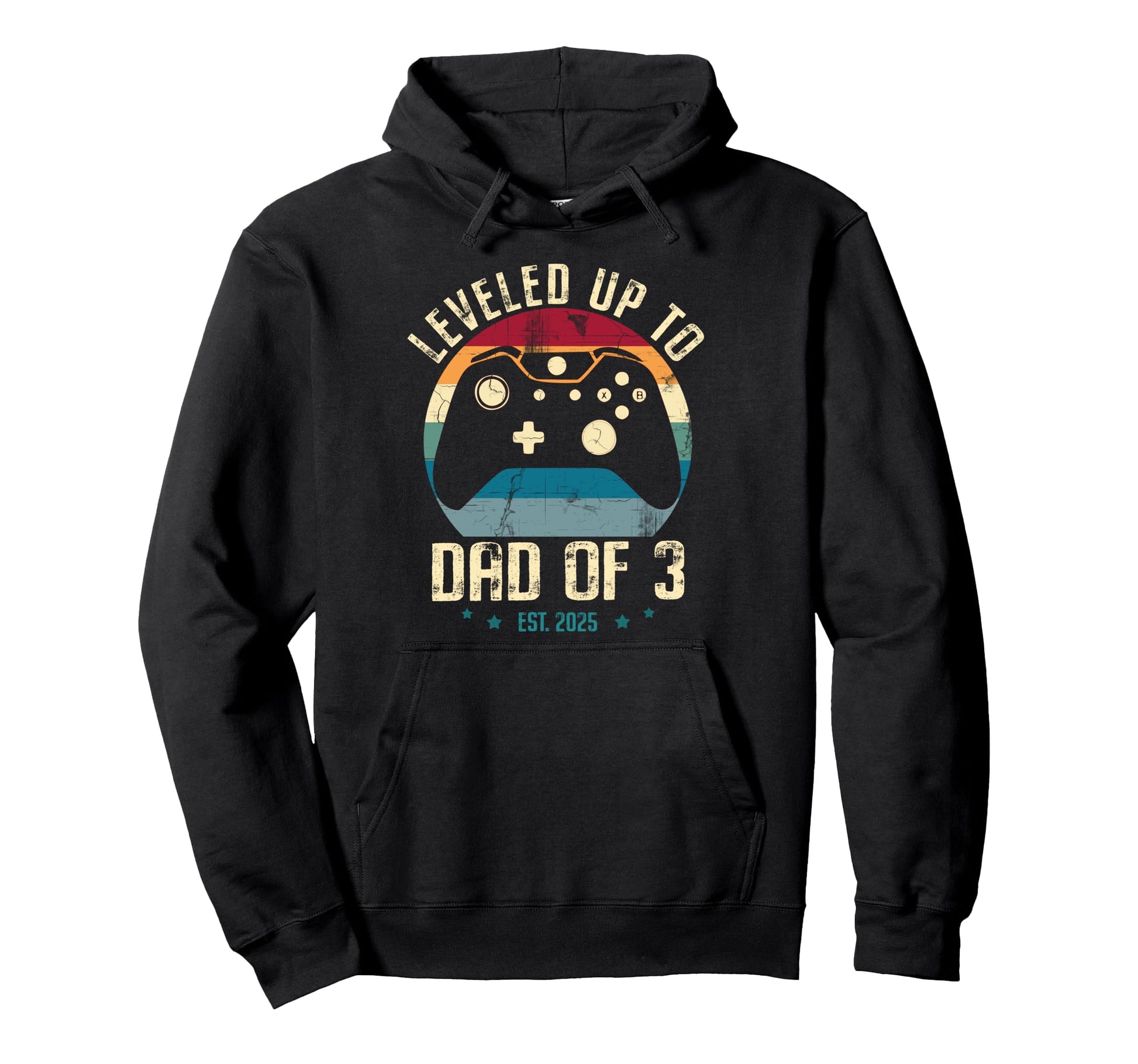 I Leveled Up To Dad 3 2025 New Gamer Hoodie - Graphic Print Men Women - T-Shirt, Sweatshirt, Hoodie