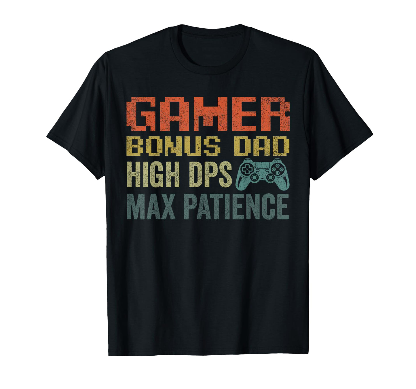 Gamer Stepdad Fathers Day Bonus Dad T-Shirt - Minimalist Print Men Women - T-Shirt, Sweatshirt, Hoodie