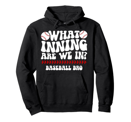Baseball Brother Baseball Player Groovy Hoodie - Aesthetic Graphic Unisex - T-Shirt, Sweatshirt, Hoodie