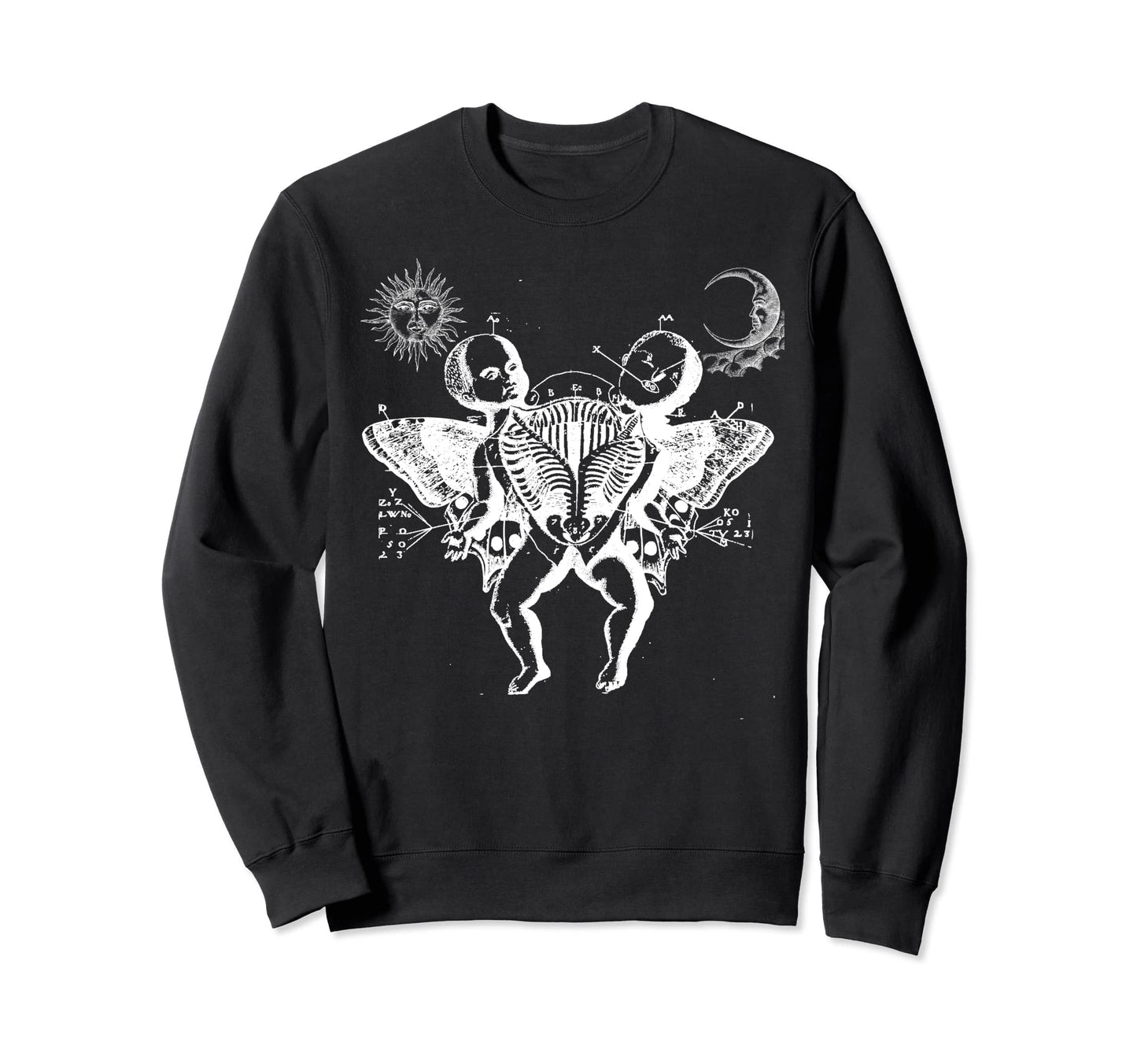 Siamese Twins Butterfly Wings Sweatshirt - Streetwear Style Men Women - T-Shirt, Sweatshirt, Hoodie