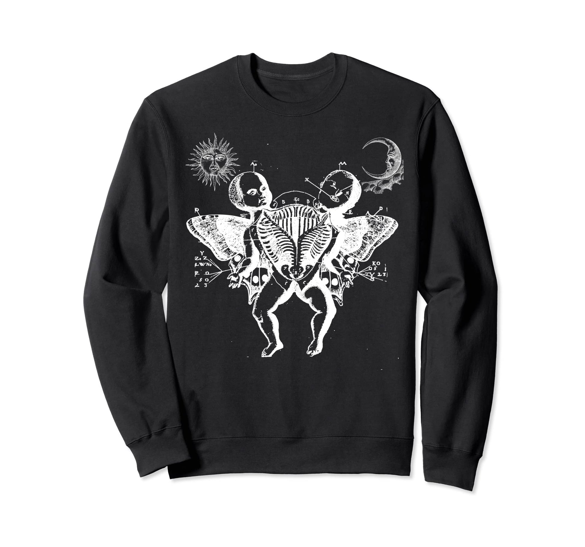 Siamese Twins Butterfly Wings Sweatshirt - Streetwear Style Men Women - T-Shirt, Sweatshirt, Hoodie