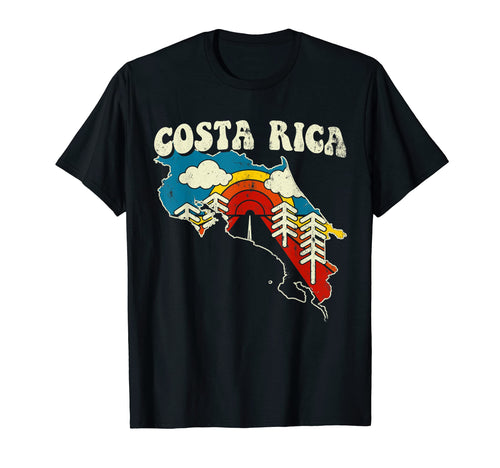 Costa Rica Costa Rican Country Rainbow T-Shirt - Trendy Graphic for Adults - T-Shirt, Sweatshirt, Hoodie