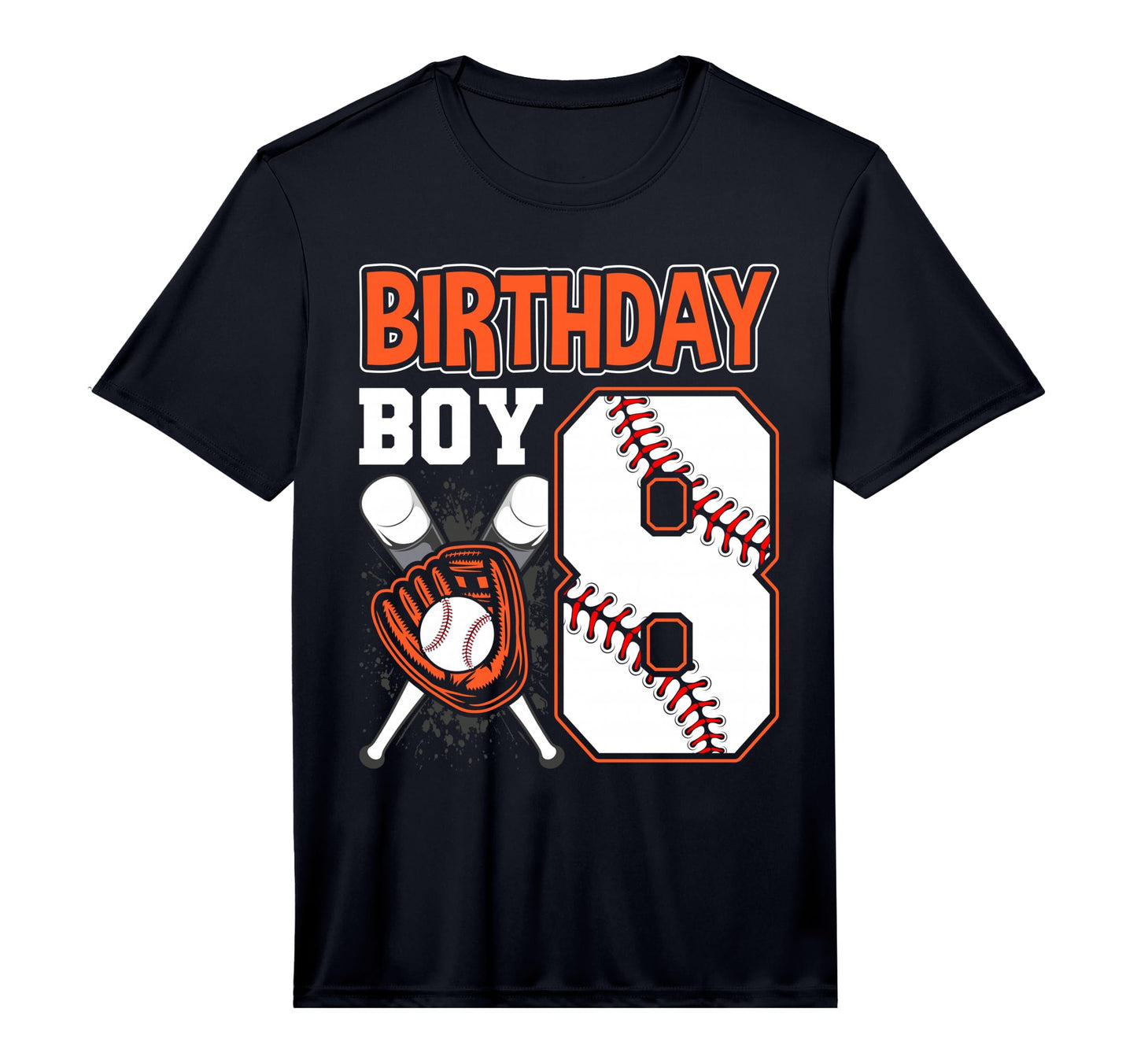 Happy Birthday 8Th 8 Year Old T-Shirt - Novelty Apparel for Adults - T-Shirt, Sweatshirt, Hoodie