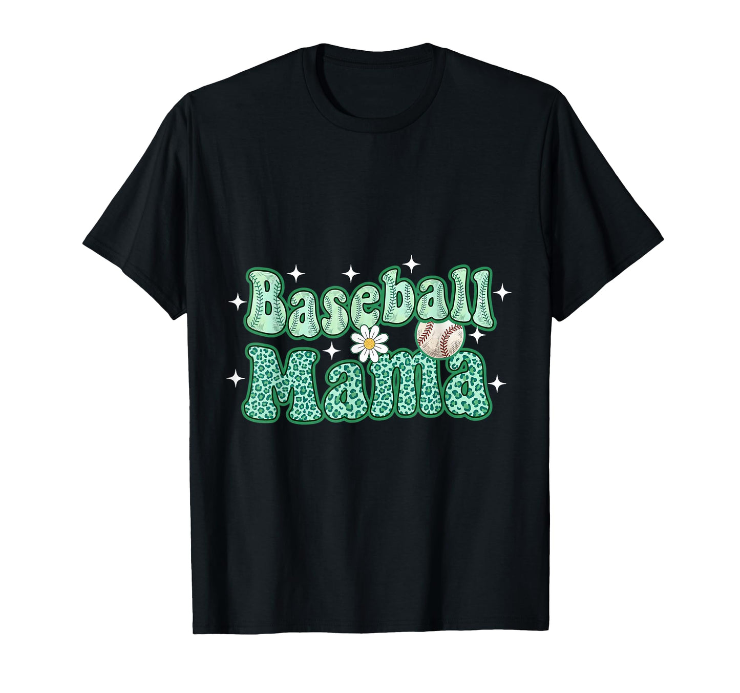 Baseball Mama Patricks Day Leopard T-Shirt - Minimalist Print for Adults - T-Shirt, Sweatshirt, Hoodie