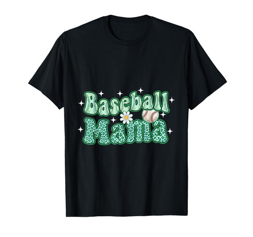 Baseball Mama Patricks Day Leopard T-Shirt - Minimalist Print for Adults - T-Shirt, Sweatshirt, Hoodie