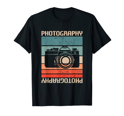 Photography Camera Photographer T-Shirt - Custom Art Print Men Women - T-Shirt, Sweatshirt, Hoodie