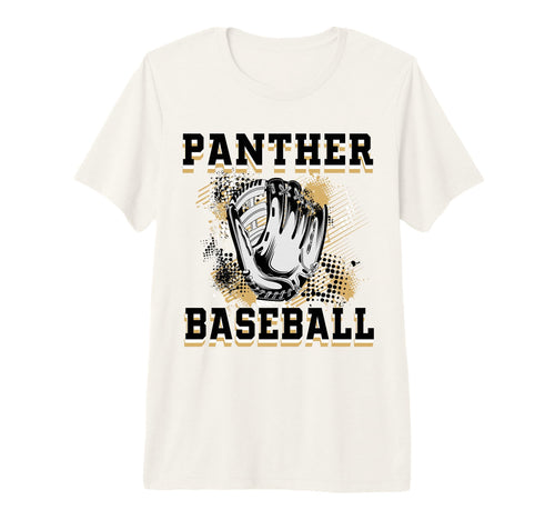 Panther Baseball Mom Grunge Glove Gold T-Shirt - Unique Graphic Men Women - T-Shirt, Sweatshirt, Hoodie