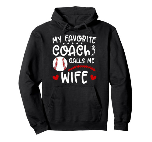 Proud Baseball Coachs Wife Baseball Hoodie - Aesthetic Graphic for Adults - T-Shirt, Sweatshirt, Hoodie