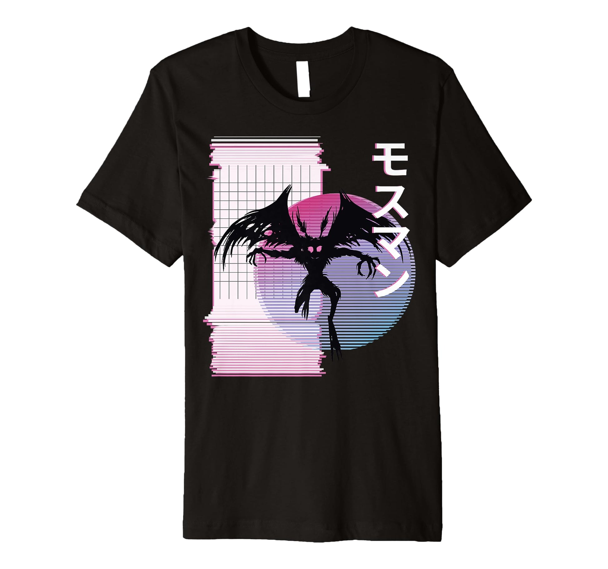 Vaporwave Aesthetic Japanese Mothman T-Shirt - Trendy Graphic Unisex - T-Shirt, Sweatshirt, Hoodie