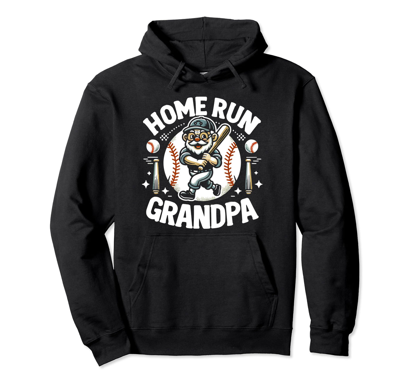 Baseball Grandpa Grandfather Gramps Hoodie - Aesthetic Graphic Men Women - T-Shirt, Sweatshirt, Hoodie