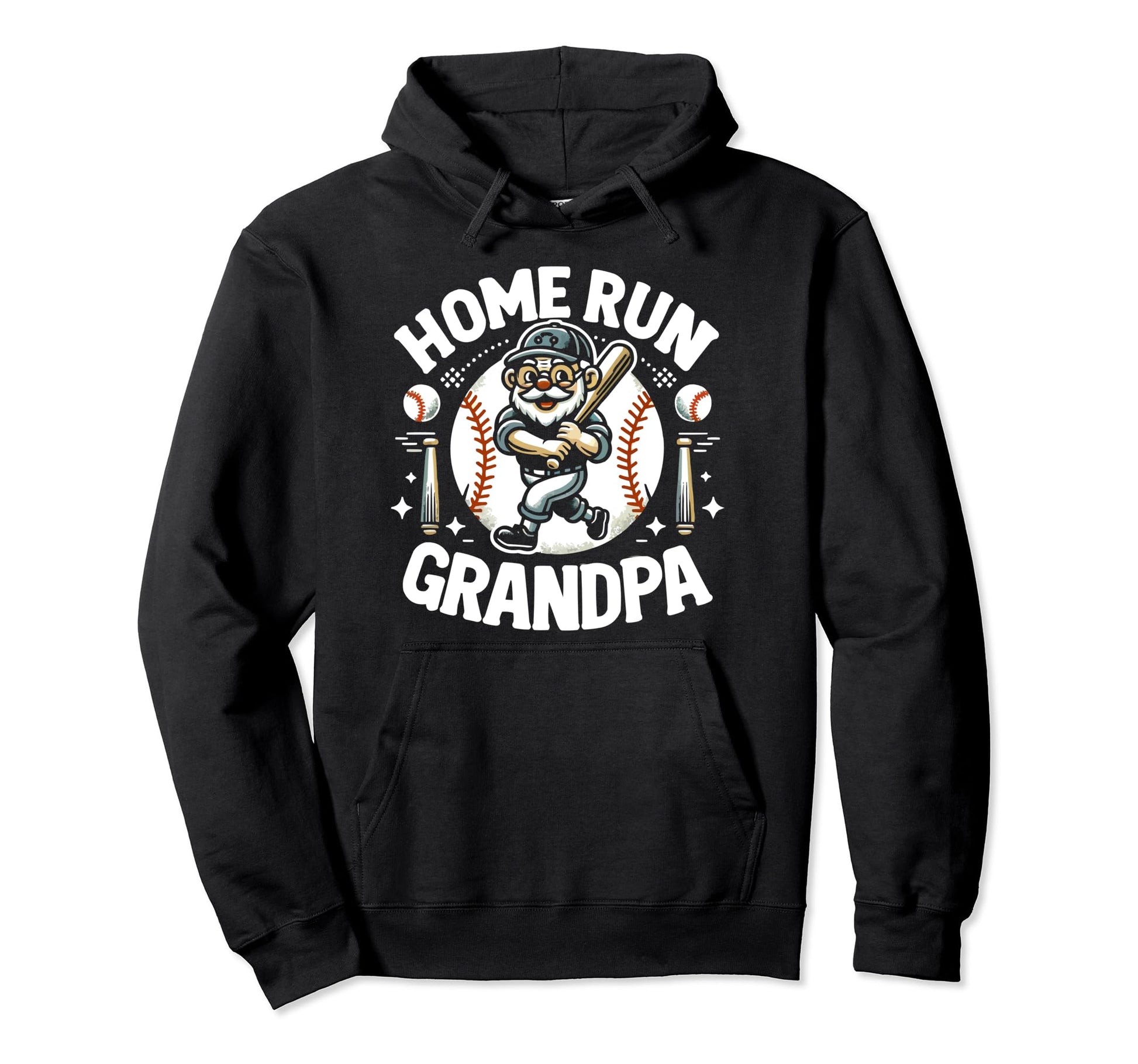 Baseball Grandpa Grandfather Gramps Hoodie - Aesthetic Graphic Men Women - T-Shirt, Sweatshirt, Hoodie