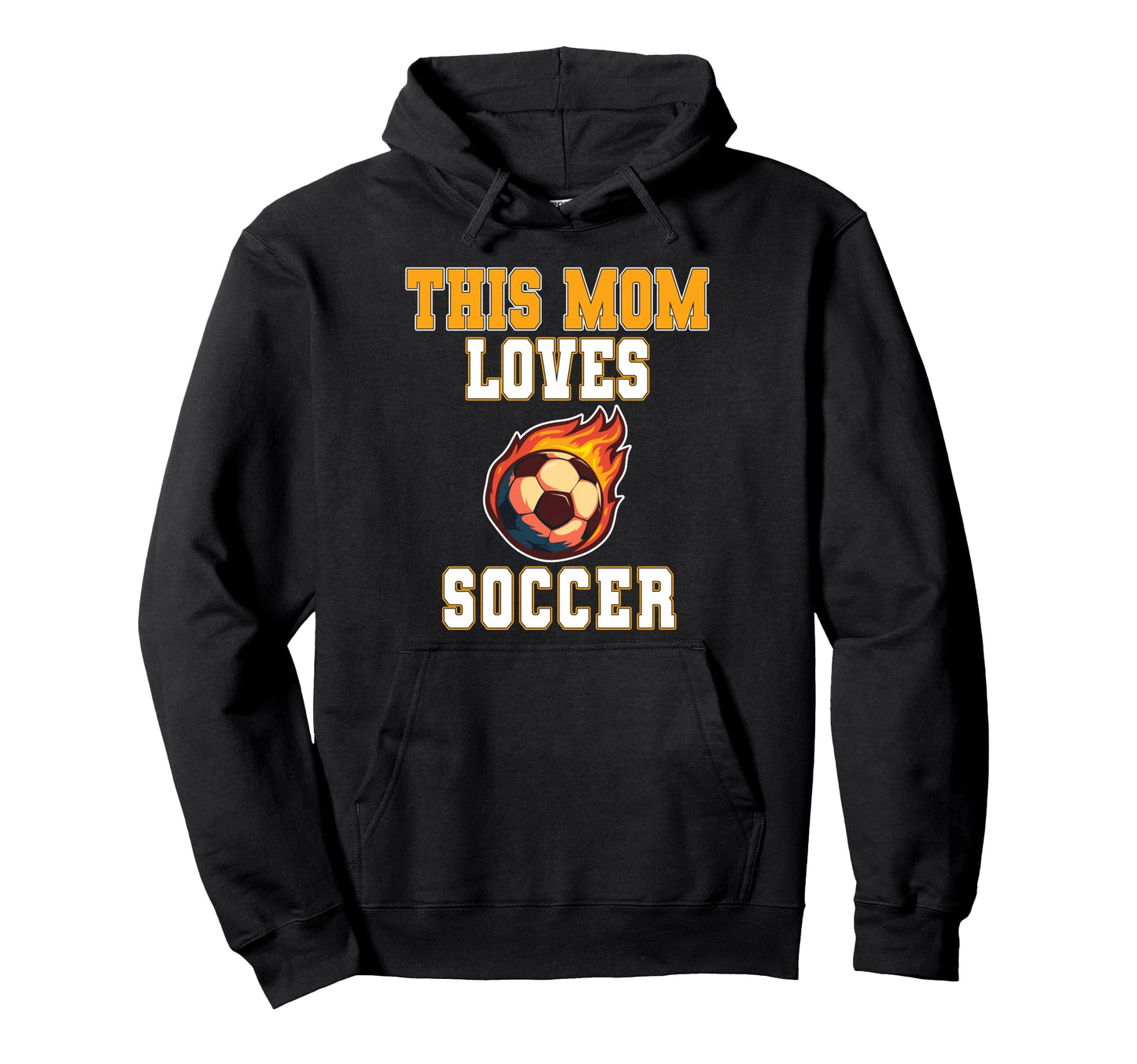 This Mom Loves Soccer Game Day Sports Hoodie - Custom Art Print Men Women - T-Shirt, Sweatshirt, Hoodie