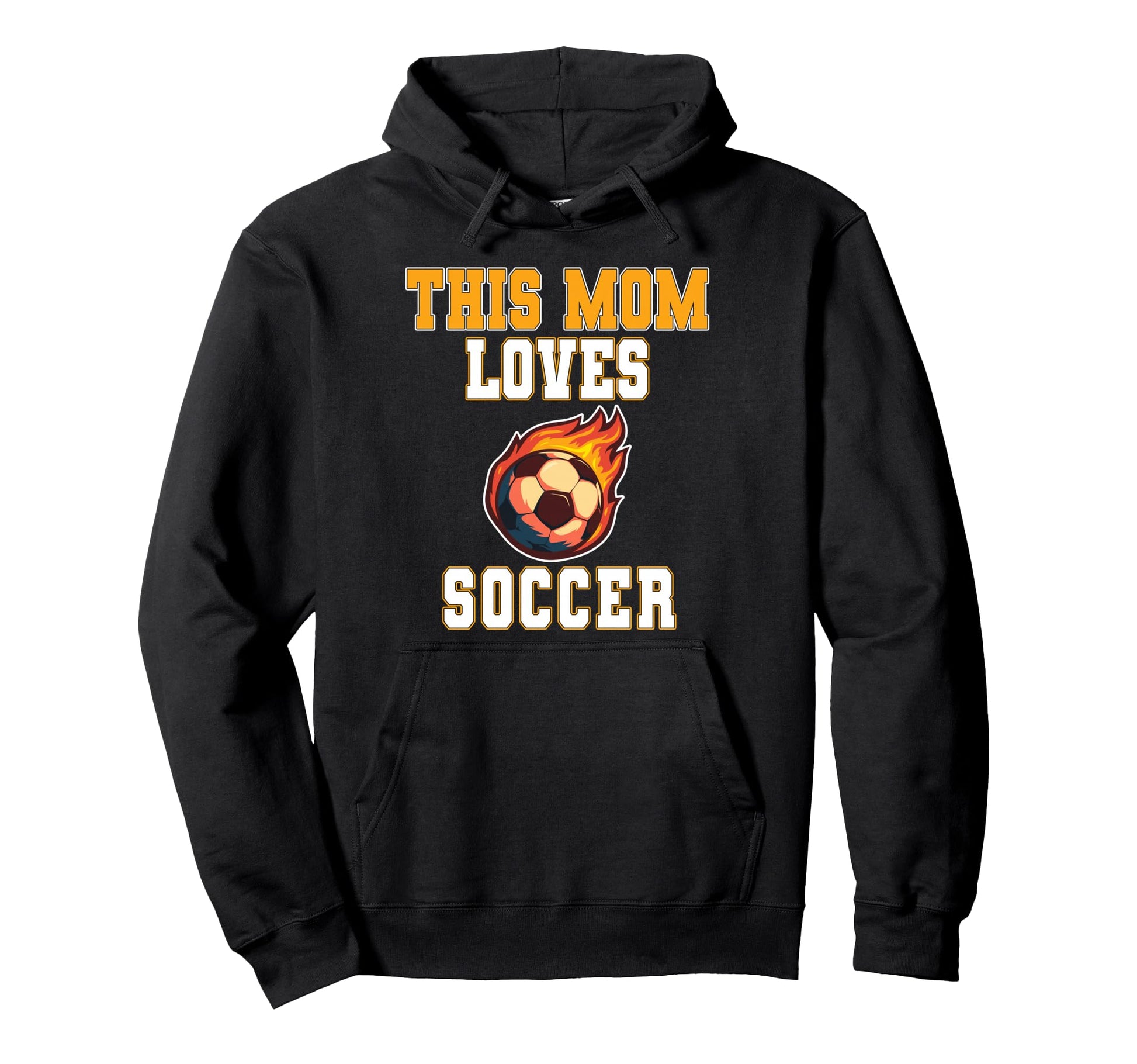 This Mom Loves Soccer Game Day Sports Hoodie - Custom Art Print Men Women - T-Shirt, Sweatshirt, Hoodie