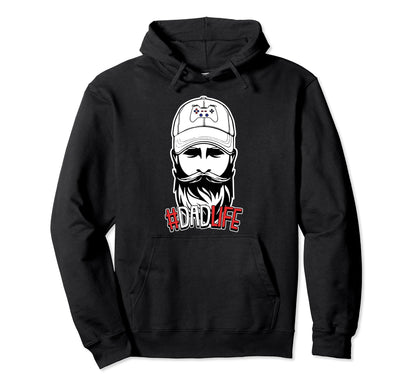 Dad Life Fathers Day Gaming Video Game Hoodie - Graphic Print for Adults - T-Shirt, Sweatshirt, Hoodie