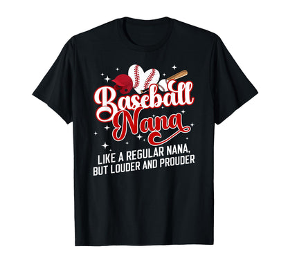 Baseball Nana Definition Nana T-Shirt - Fun Novelty Design for Adults - T-Shirt, Sweatshirt, Hoodie
