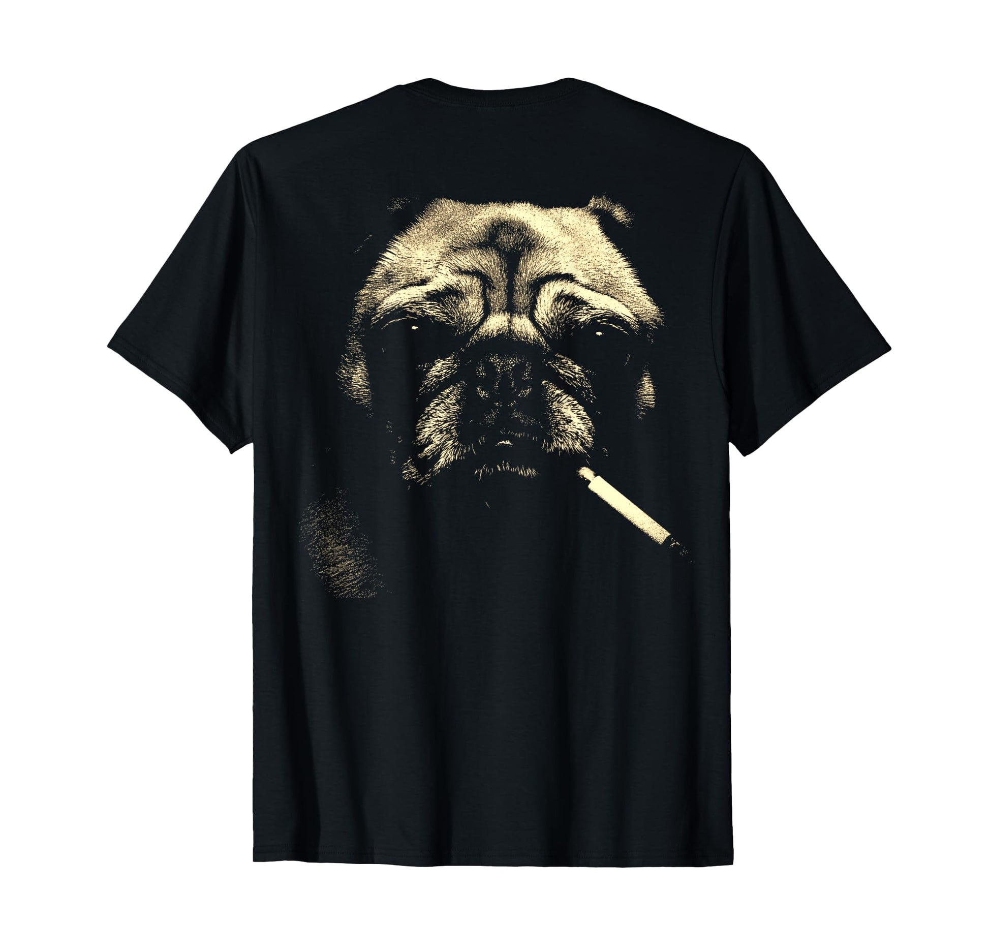Pug Smoking Cigarette Grunge Meme 90S T-Shirt - Trendy Graphic for Adults - T-Shirt, Sweatshirt, Hoodie