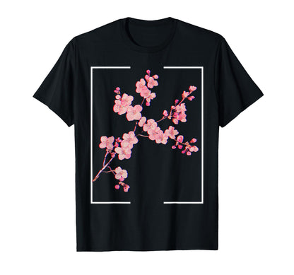 Cherry Blossom Japanese Aesthetic T-Shirt - Trendy Graphic for Adults - T-Shirt, Sweatshirt, Hoodie