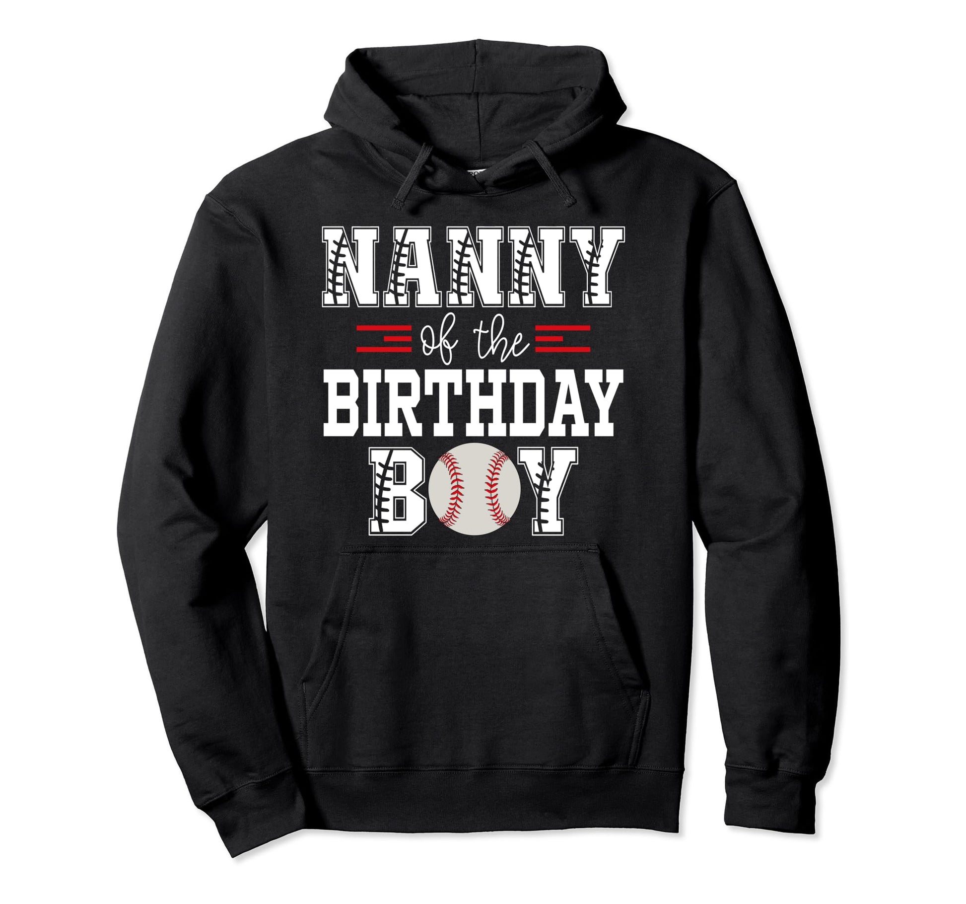 Nanny Birthday Baseball Lover First Hoodie - Aesthetic Graphic Men Women - T-Shirt, Sweatshirt, Hoodie