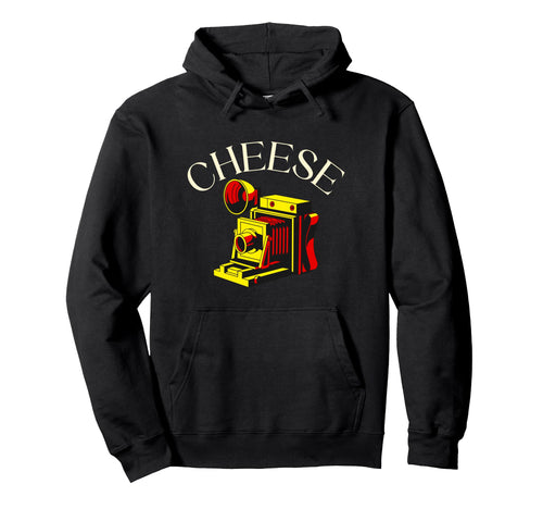 Cheese Camera Pop Art Hoodie - Trendy Graphic Unisex - T-Shirt, Sweatshirt, Hoodie