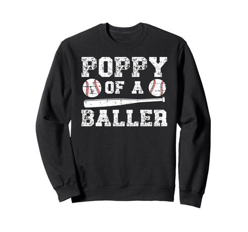 Poppy Baller Baseball Poppy Baseball Sweatshirt - Unique Graphic Men Women - T-Shirt, Sweatshirt, Hoodie
