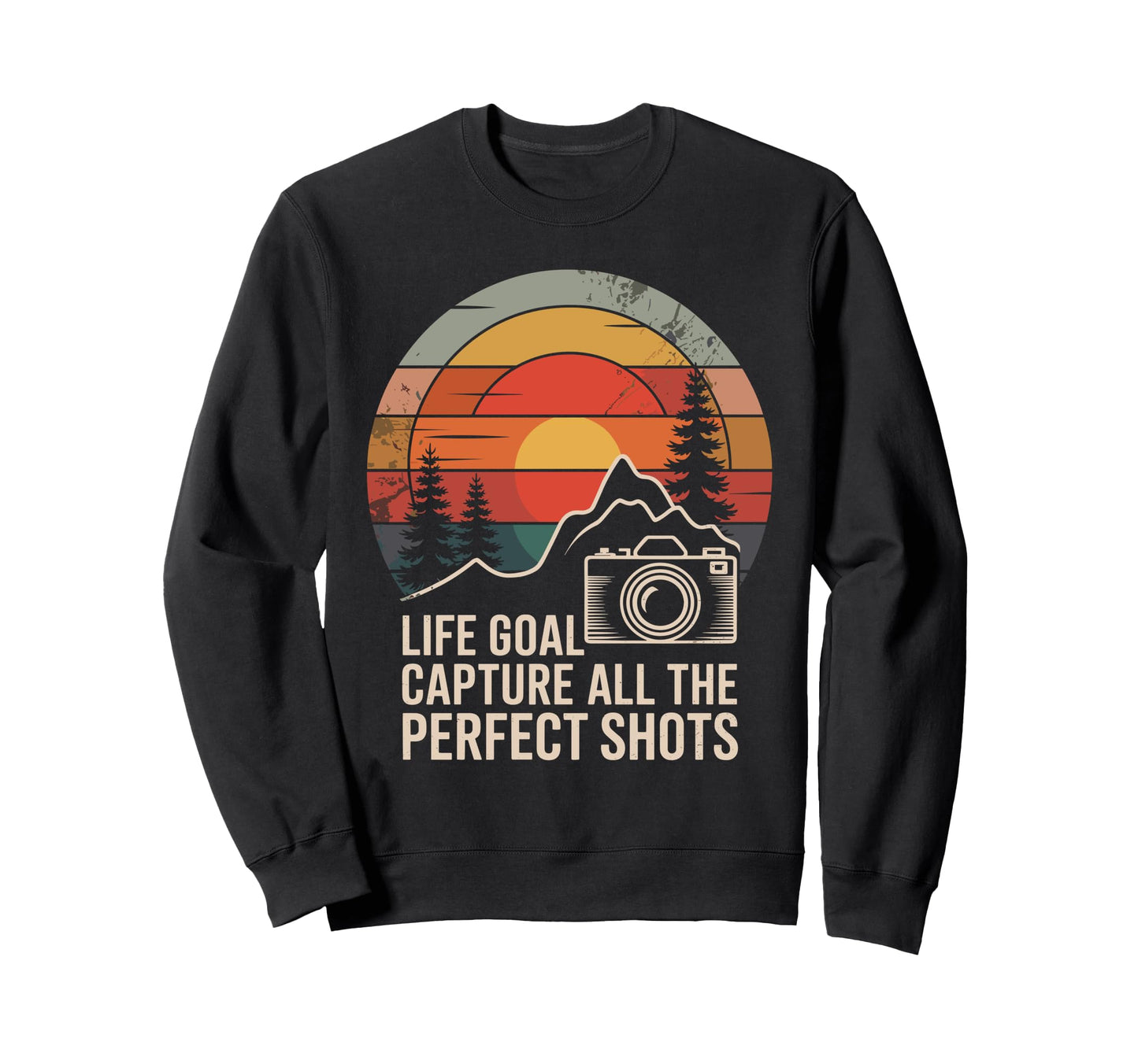 Photographer Camera Funny Sweatshirt - Fun Novelty Design for Adults - T-Shirt, Sweatshirt, Hoodie