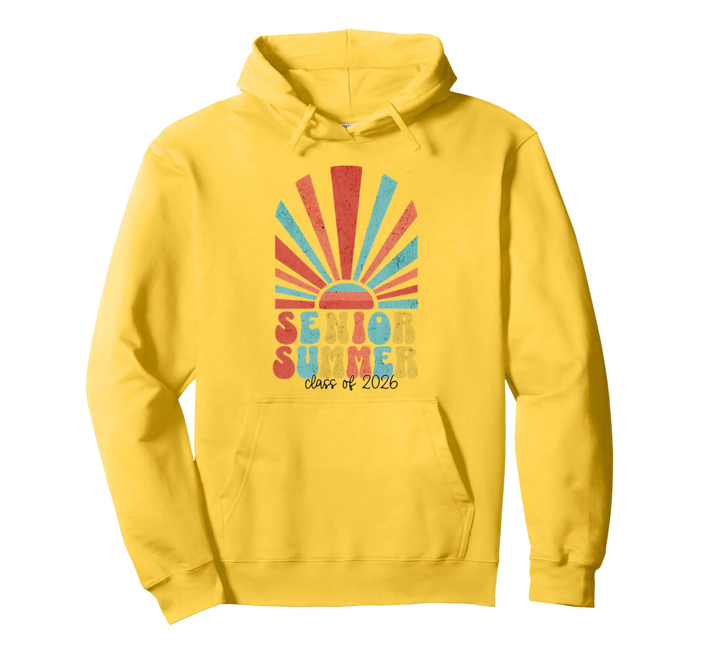 Senior Sunrise 2026 Boho Colorful High Hoodie - Fun Novelty Design Unisex - T-Shirt, Sweatshirt, Hoodie