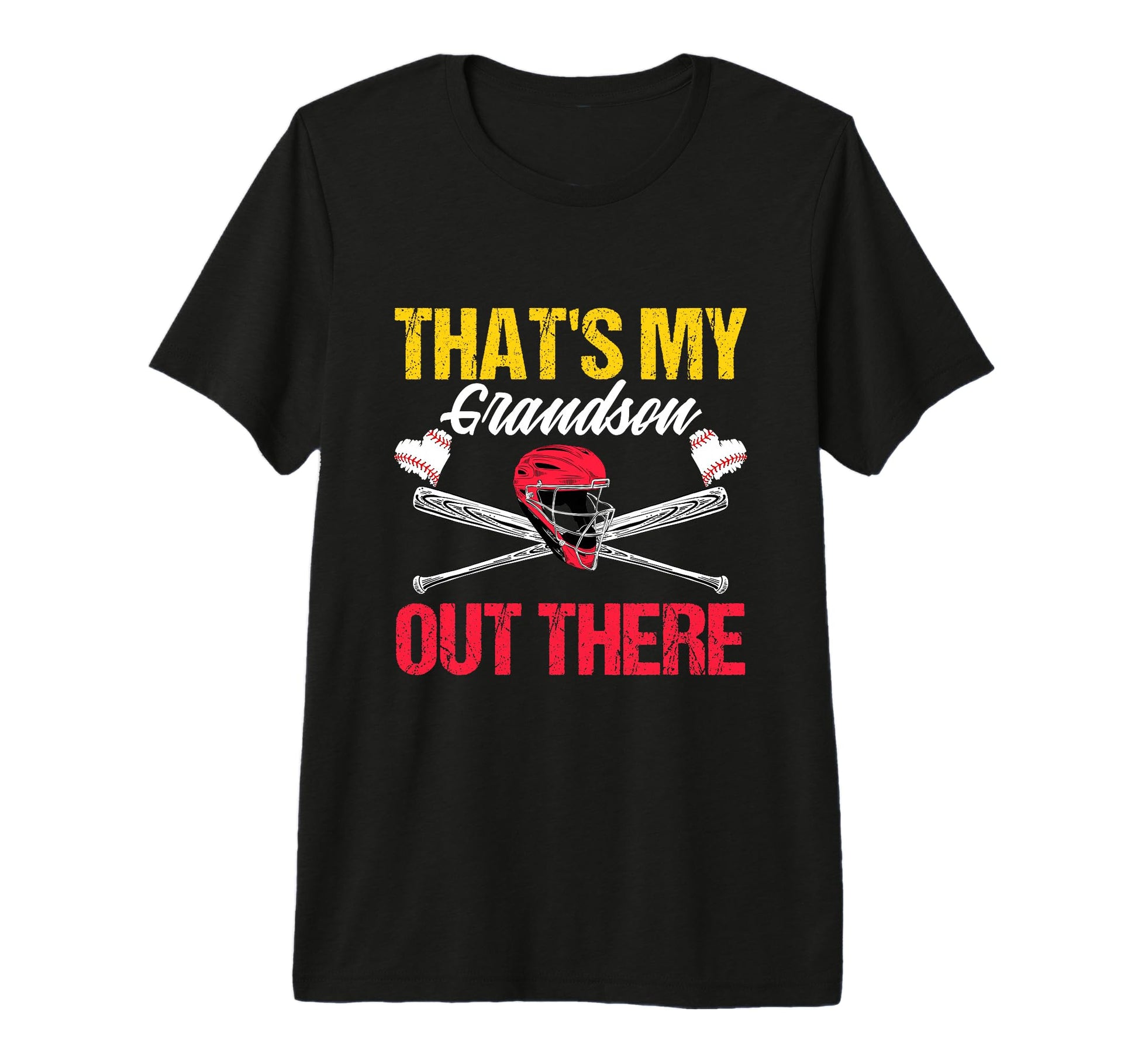 Funny Thats My Grandson Out There Baseball T-Shirt - Graphic Print Unisex - T-Shirt, Sweatshirt, Hoodie