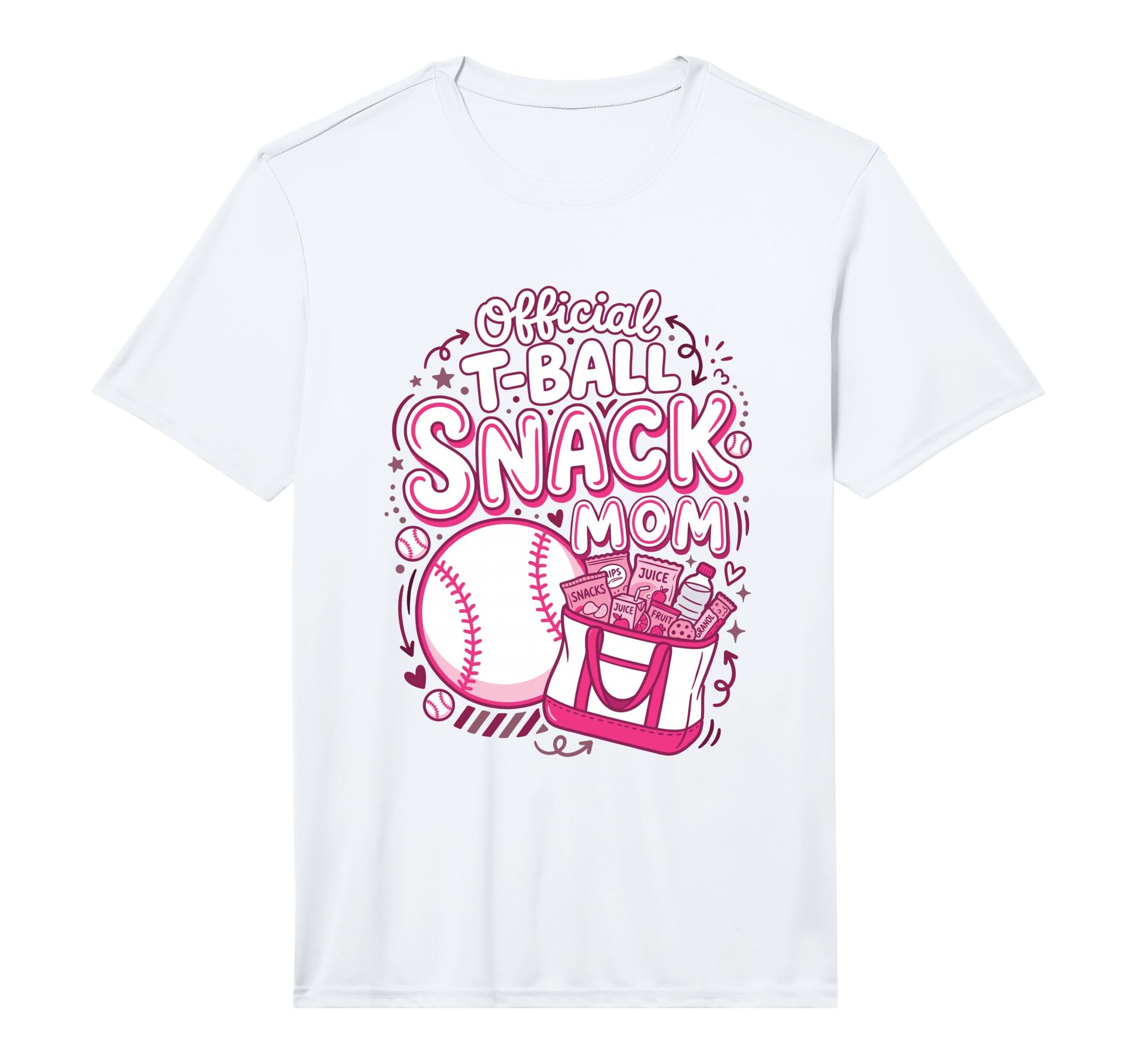 Mens T Ball Snack Mom Support Ball T-Shirt - Trendy Graphic for Adults - T-Shirt, Sweatshirt, Hoodie