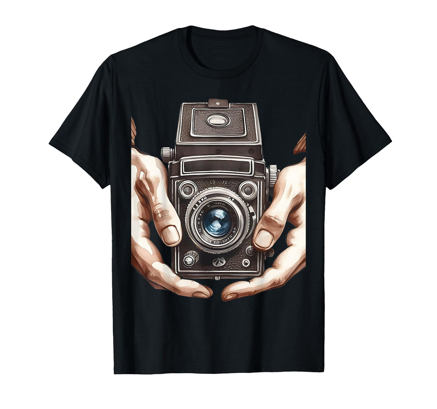 Slr Camera Hand Photojournalist T-Shirt - Aesthetic Graphic Unisex - T-Shirt, Sweatshirt, Hoodie