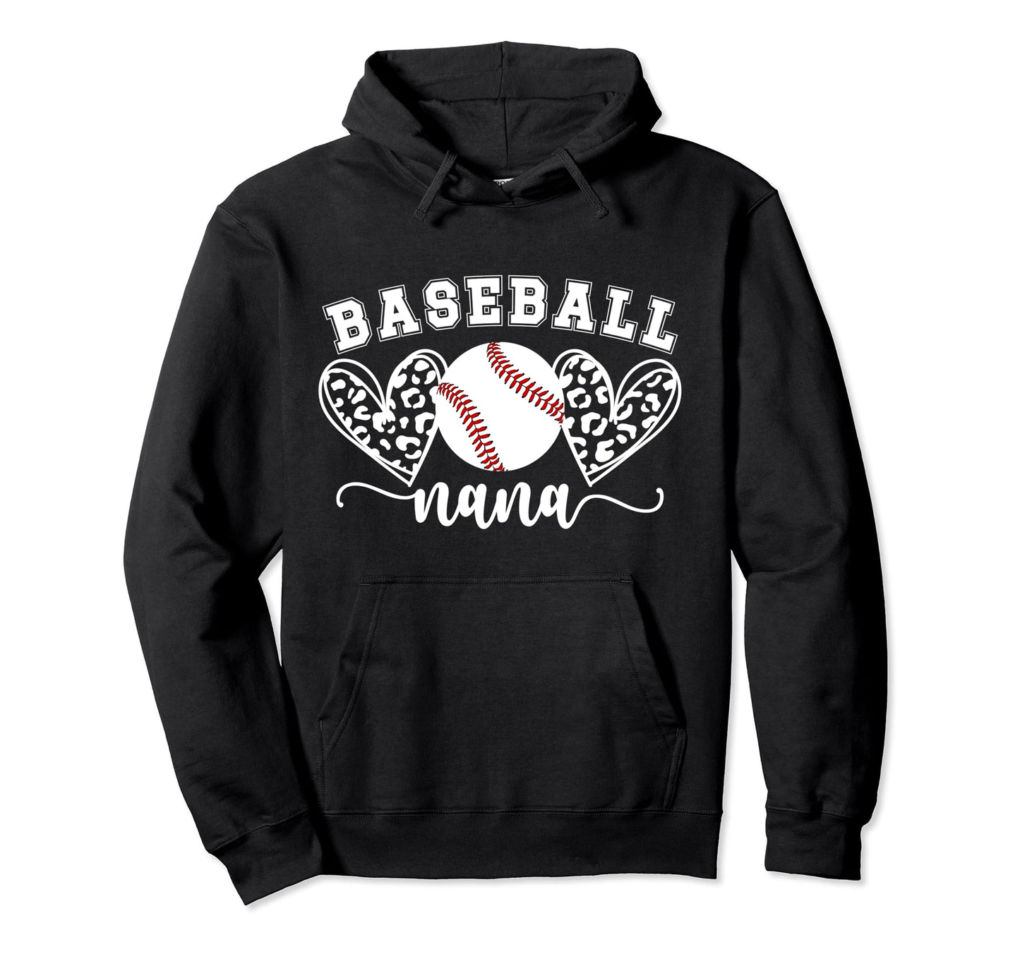 Baseball Nana Grandma Nana Baseball Player Hoodie - Unique Graphic Unisex - T-Shirt, Sweatshirt, Hoodie