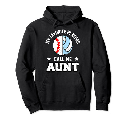 My Favorite Baseball Volleyball Hoodie - Casual Everyday Wear Men Women - T-Shirt, Sweatshirt, Hoodie