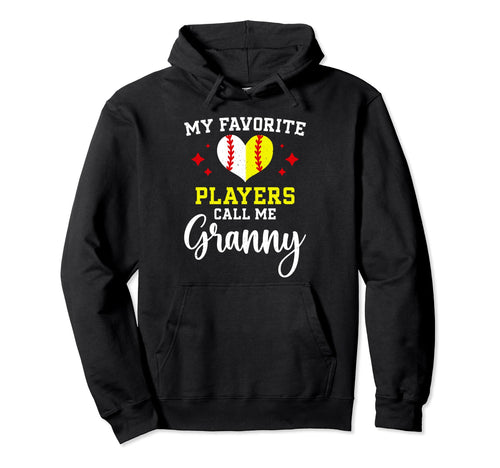 Favorite Players Call Me Granny Hoodie - Aesthetic Graphic Men Women - T-Shirt, Sweatshirt, Hoodie