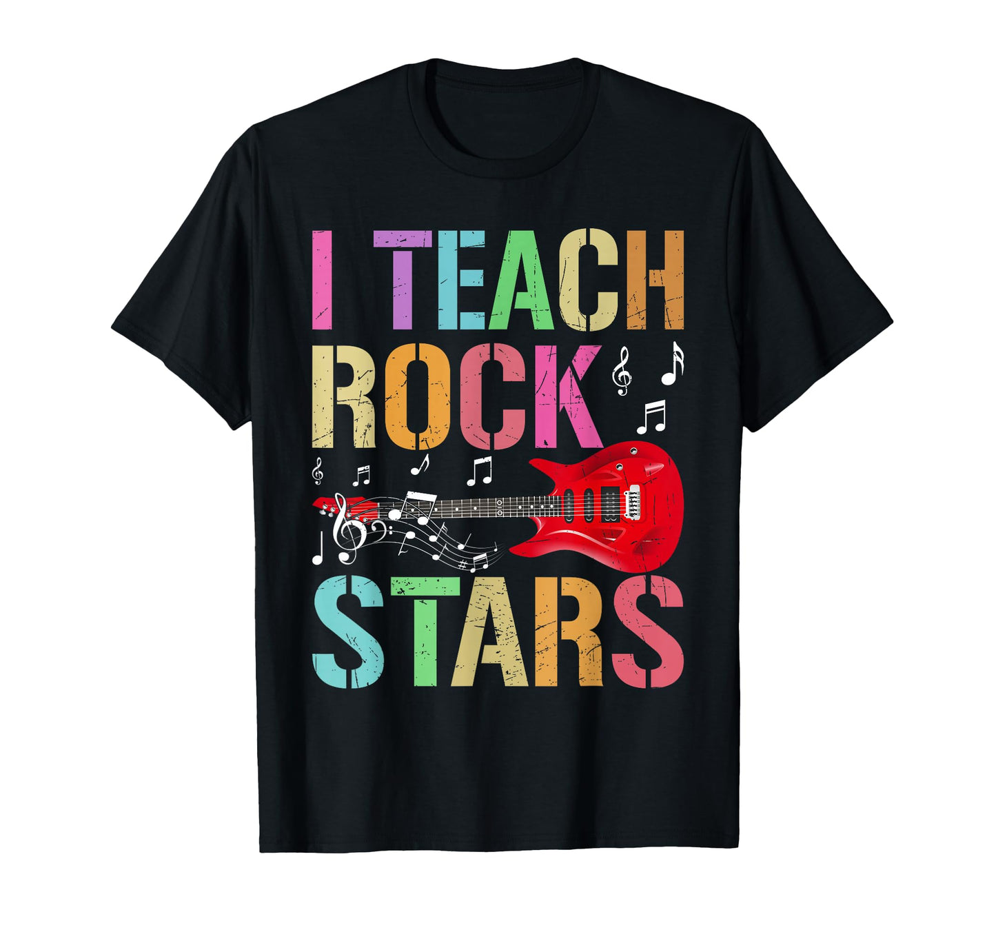 I Teach Rockstars Band Vibes Teacher T-Shirt - Minimalist Print Unisex - T-Shirt, Sweatshirt, Hoodie