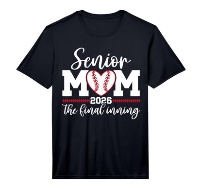 Mens Baseball Senior Mom 2026 Final T-Shirt - Custom Art Print Men Women - T-Shirt, Sweatshirt, Hoodie