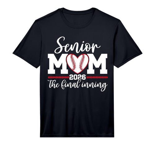Mens Baseball Senior Mom 2026 Final T-Shirt - Custom Art Print Men Women - T-Shirt, Sweatshirt, Hoodie