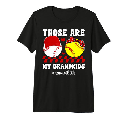 My Grandkids Nana Both Baseball T-Shirt - Unique Graphic for Adults - T-Shirt, Sweatshirt, Hoodie