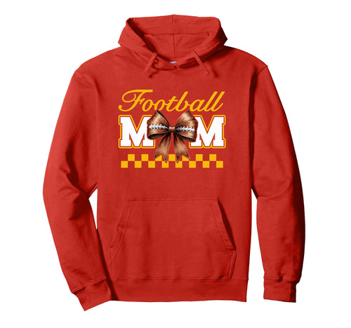 Game Day Red Yellow Croquette Bow Hoodie - Custom Art Print Unisex - T-Shirt, Sweatshirt, Hoodie