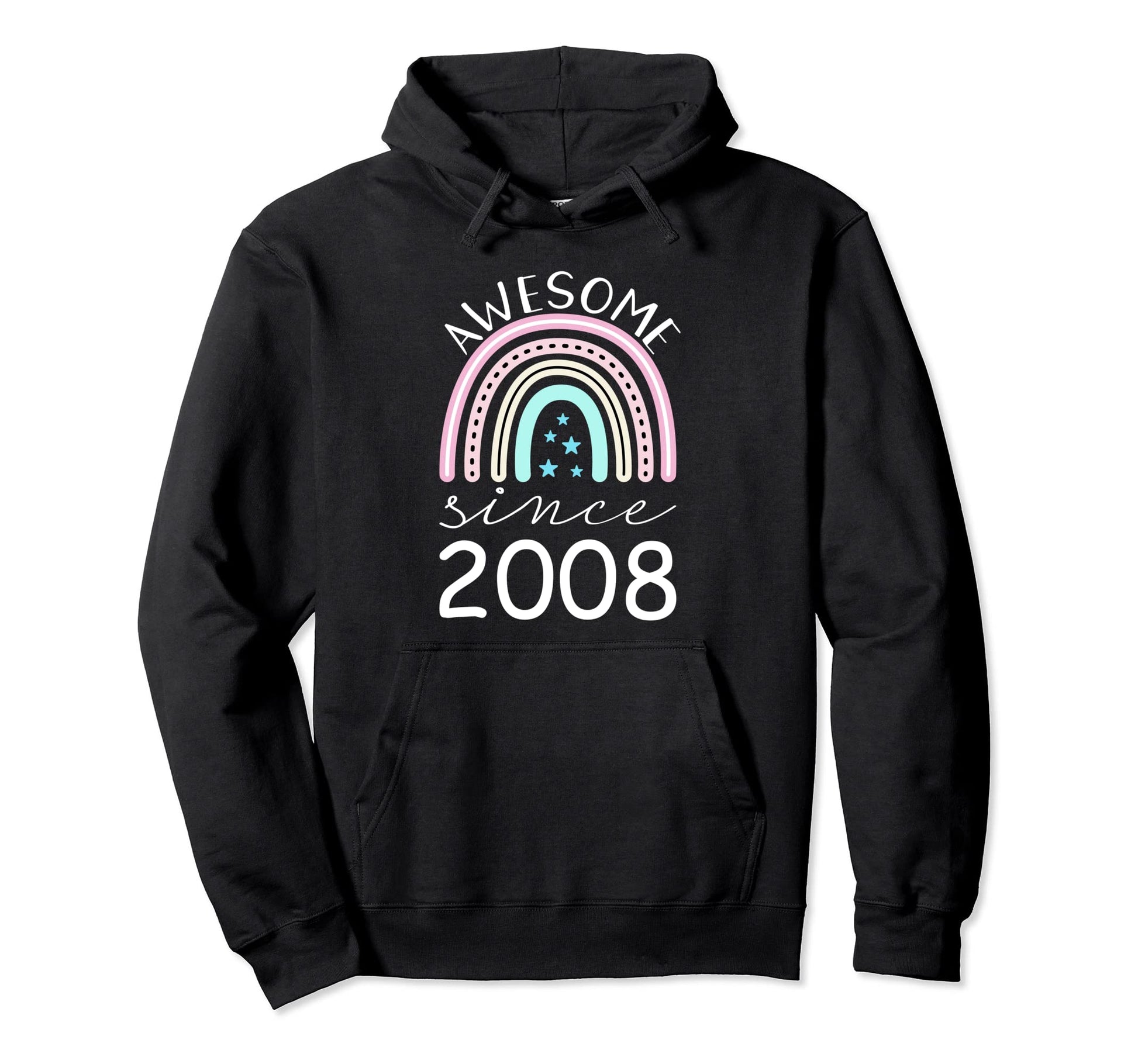 Awesome Since 2008 14Th Birthday Hoodie - Novelty Apparel Men Women - T-Shirt, Sweatshirt, Hoodie