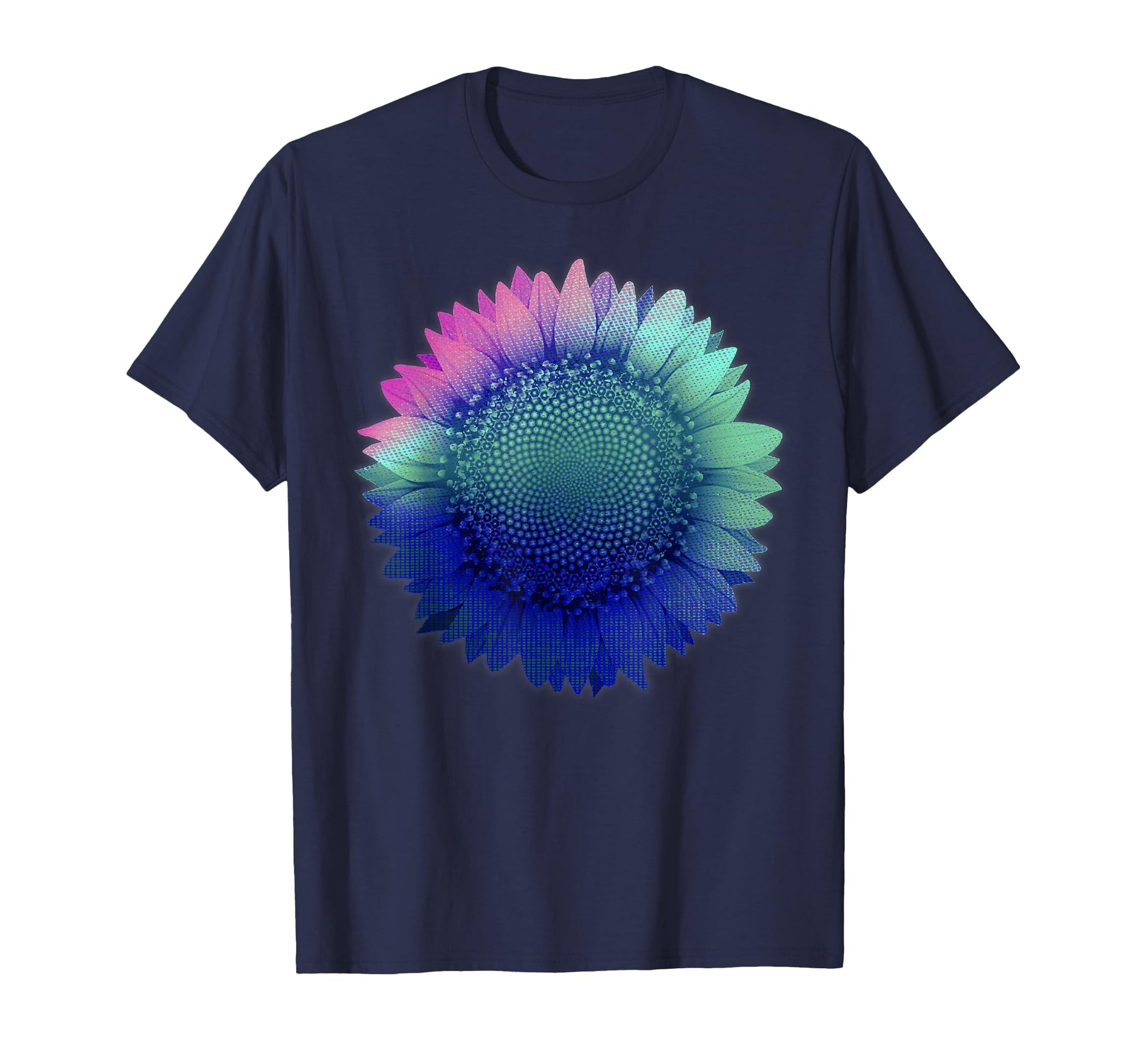 Cyber Aesthetic Sunflower Futurism T-Shirt - Casual Everyday Wear Unisex - T-Shirt, Sweatshirt, Hoodie