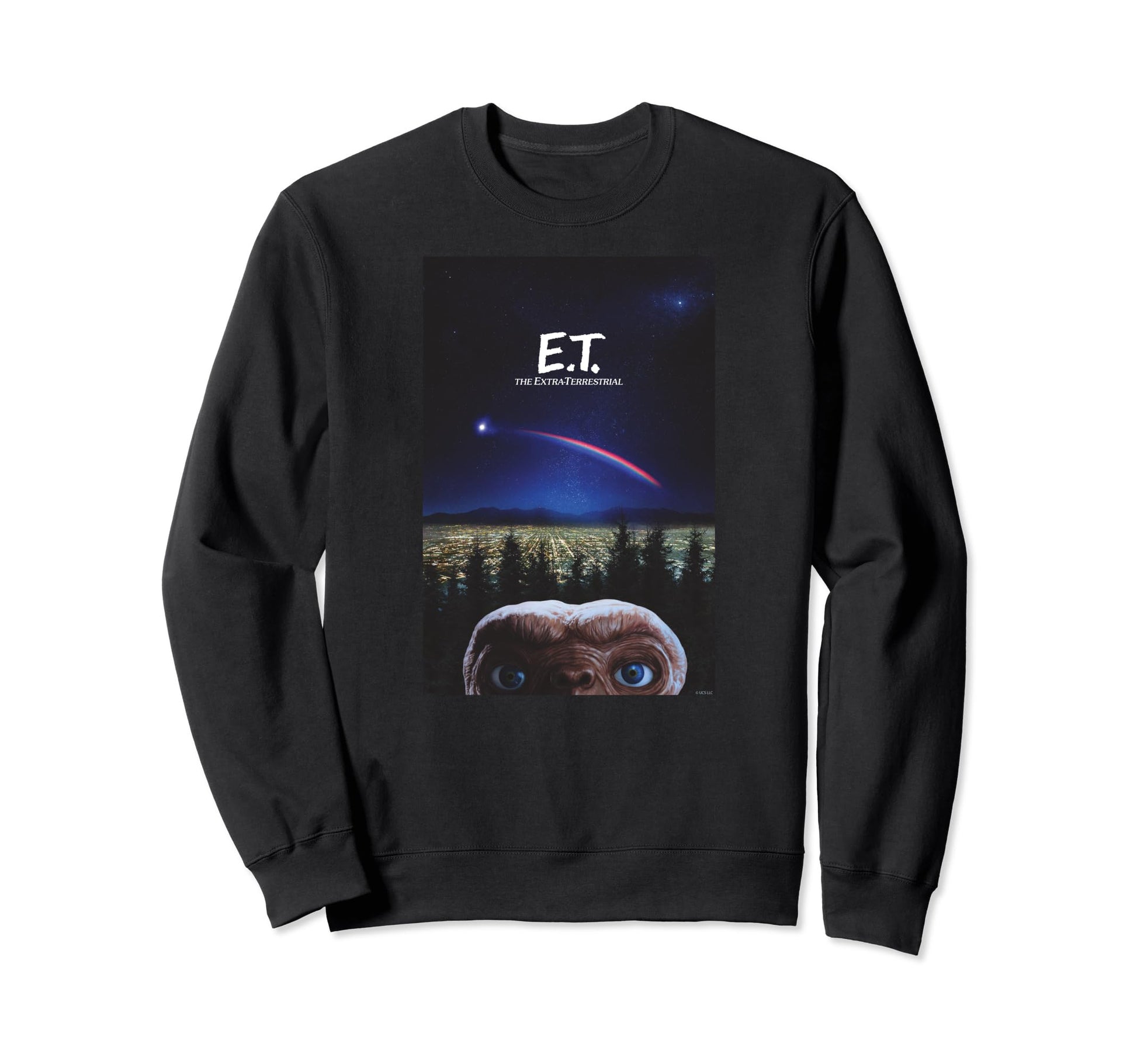 E T Extraterrestrial Rainbow Sweatshirt - Custom Art Print Men Women - T-Shirt, Sweatshirt, Hoodie