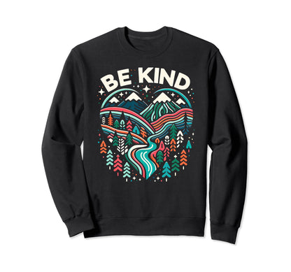 Colorful Heart Peace Womens Hiking Sweatshirt - Novelty Apparel Unisex - T-Shirt, Sweatshirt, Hoodie