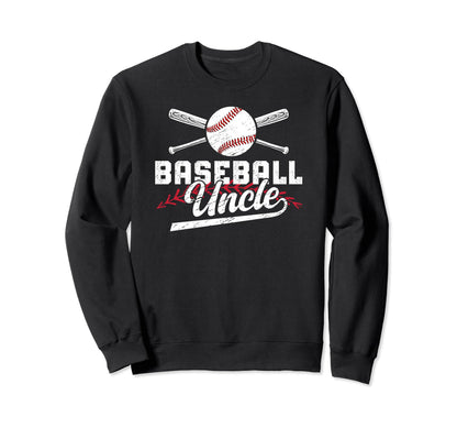 Baseball Uncle Best Uncle Baseball Sweatshirt - Custom Art Print Men Women - T-Shirt, Sweatshirt, Hoodie