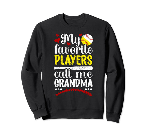 Favorite Players Call Me Grandma Sweatshirt - Unique Graphic Unisex - T-Shirt, Sweatshirt, Hoodie