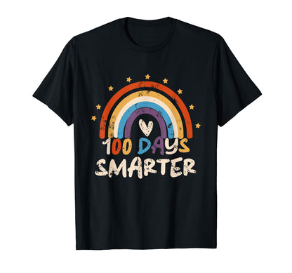 100Th Day School Teacher 100 Days Smarter T-Shirt - Novelty Apparel Unisex - T-Shirt, Sweatshirt, Hoodie