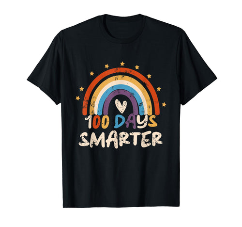 100Th Day School Teacher 100 Days Smarter T-Shirt - Novelty Apparel Unisex - T-Shirt, Sweatshirt, Hoodie