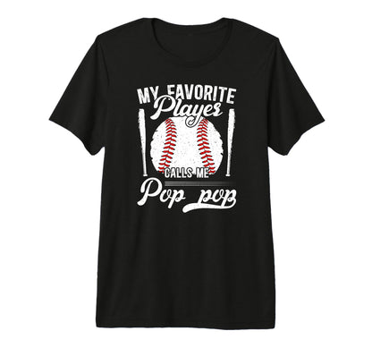 Mens My Favorite Baseball Player Pop T-Shirt - Trendy Graphic Men Women - T-Shirt, Sweatshirt, Hoodie