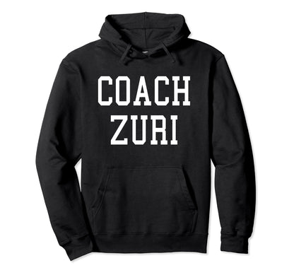 Coach Zuri Custom Football Soccer Hoodie - Minimalist Print for Adults - T-Shirt, Sweatshirt, Hoodie