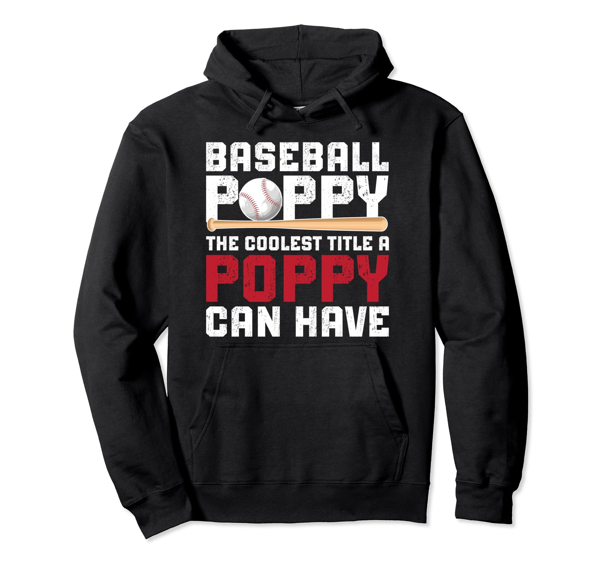 Baseball Poppy Coolest Title Poppy Hoodie - Aesthetic Graphic for Adults - T-Shirt, Sweatshirt, Hoodie