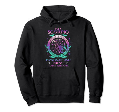 Scorpio Horoscope Astrology Hoodie - Aesthetic Graphic for Adults - T-Shirt, Sweatshirt, Hoodie